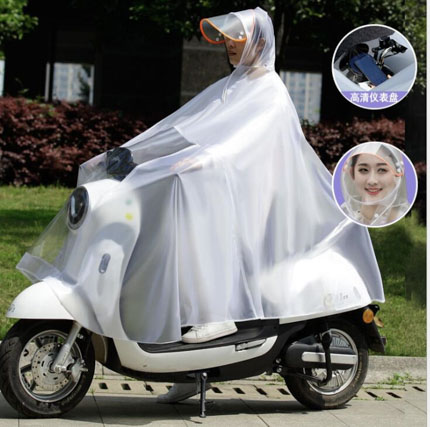 レインポンチョ レインウェア 雨合羽 カッパ レインコート レイングッズ 雨具 大きいつばの自転車用