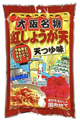 【タクマ食品】【大阪名物】紅しょうが天　25g