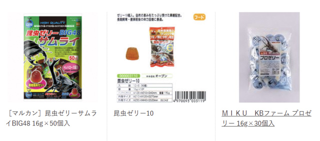 昆虫ゼリー