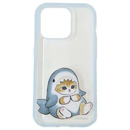 【iPhoneケース】mofusand IIIIfit Clear iPhone15Pro対応 3 LENS modelケース サメにゃん