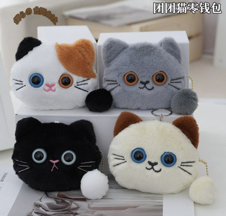 INS大人気 ミニバッグ ファション小物 小銭入れ もふもふ 収納袋 可愛い 猫 ぬいぐるみ ストラップ