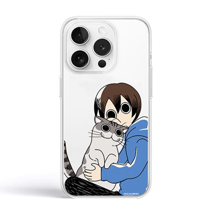 abbi FRIENDS 夜は猫といっしょソフトクリアケース for iPhone 14