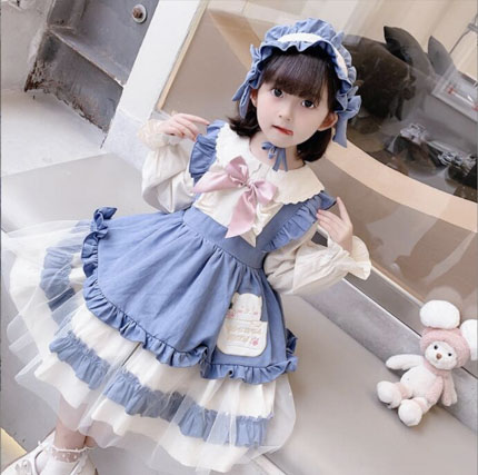 春と秋 女の子ドレス ★ファッションドレス
★ロリータドレス★子供服 キッズ服 
かわいくて★80-130