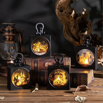 ハロウィーン LED 置物 雰囲気満点 ランタン 
ハロウィングッズ ランプ 飾り付け ライト
