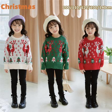 子供クリスマスセーター長袖 