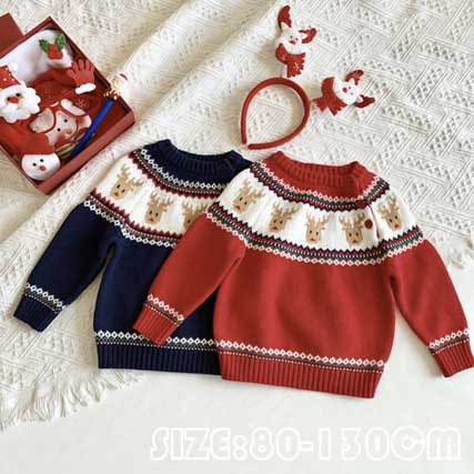 クリスマスセーター子供服秋冬