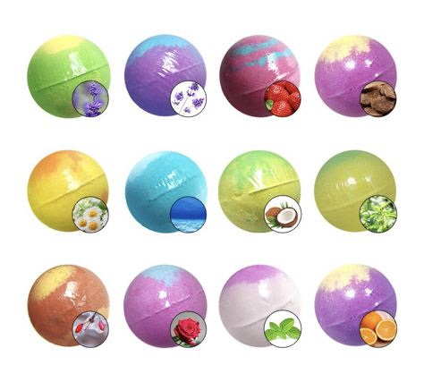バスボム 入浴剤  ギフト プレゼント 12個 セット 詰め合わせ 炭酸 かわいい バスボール  