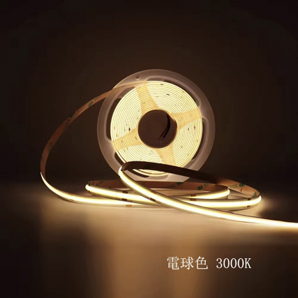 【単品】フリーカット COB LEDテープライト 24V対応 DC端子付 3Mテープ 室内用 業務用・DIY向け