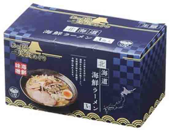 【MT食品】にっぽん美食めぐり 北海道海鮮ラーメン3食入  