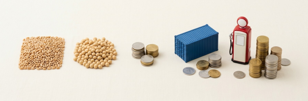 alt="仕入れコスト上昇の原因 原材料高 物流費 円安 人件費"