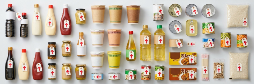 alt="2026年4月値上げ品目 仕入れコスト 食品 調味料 加工食品"