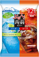 ぷるんと蒟蒻ゼリーパウチ ソーダ＋コーラ